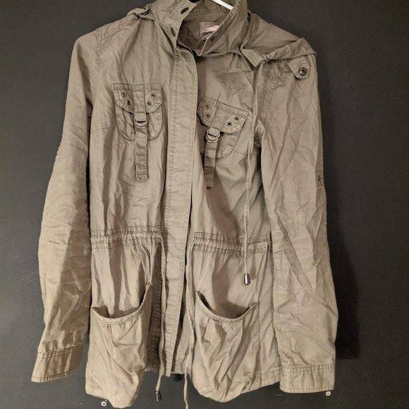 Fall/Spring Utility Jacket ✨ Army Green w pockets - Picture 1 of 3